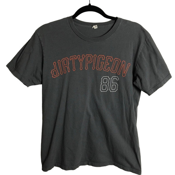 Vintage Dirty Pigeon 86 skate shirt size medium grey - Picture 1 of 8